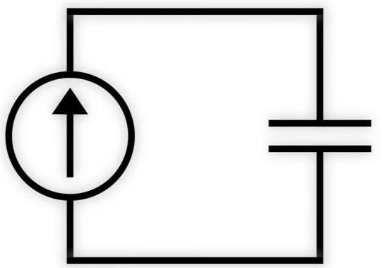 Resistor connected to constant current source