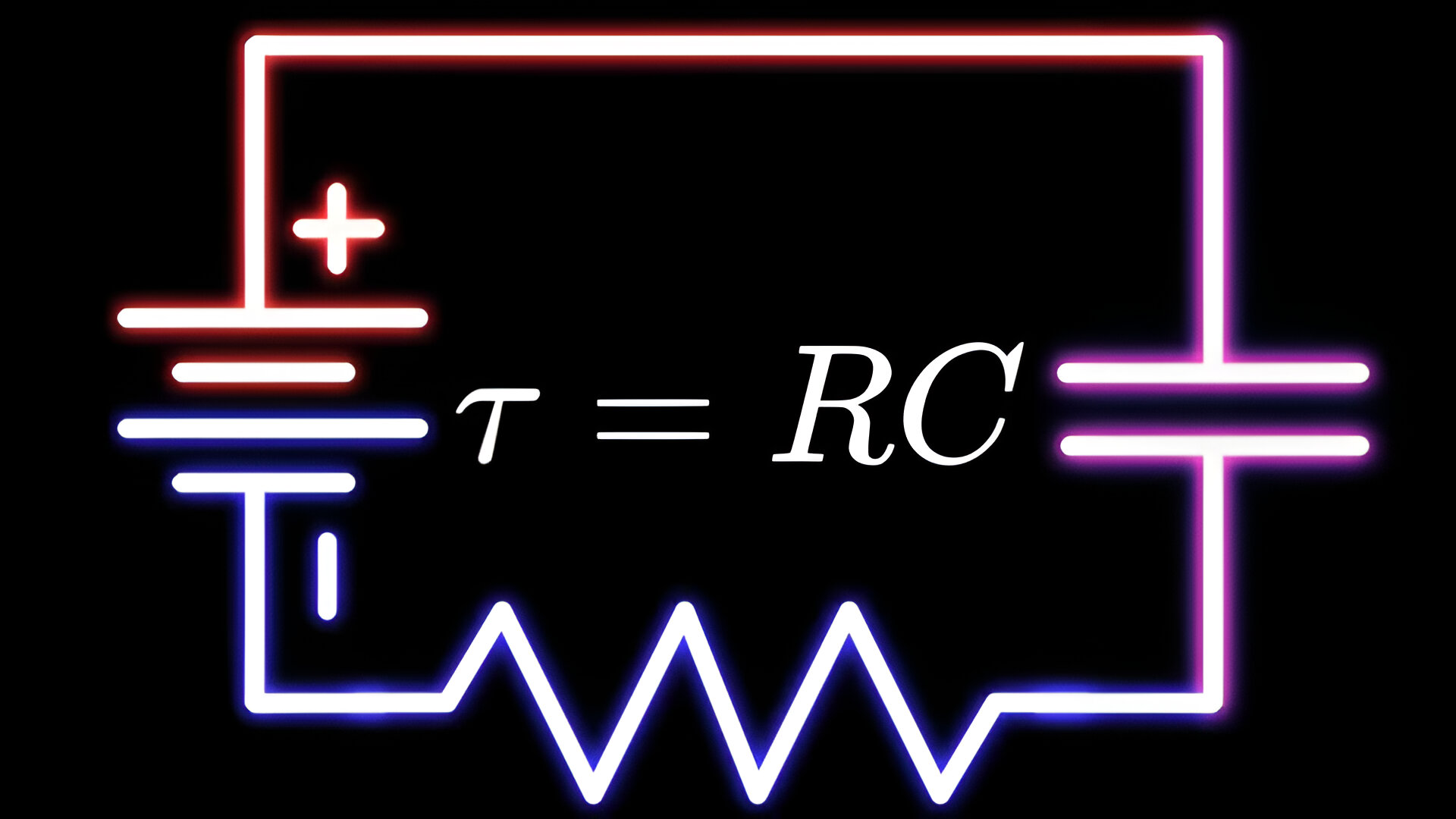 A simple glowing RC circuit